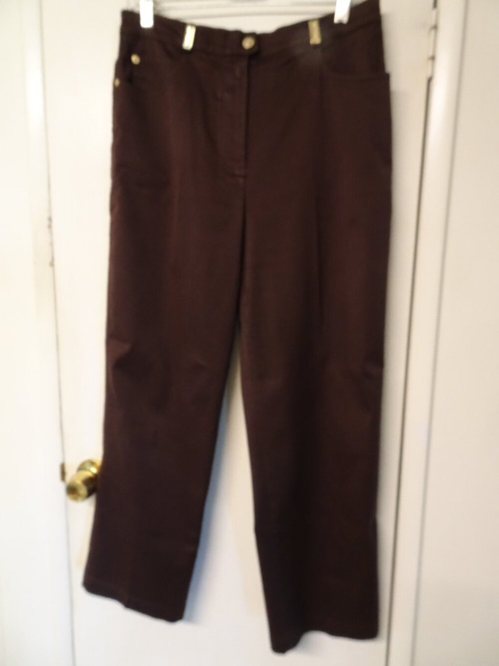 Vintage St John Sport 5 pocket Jeans BROWN 10